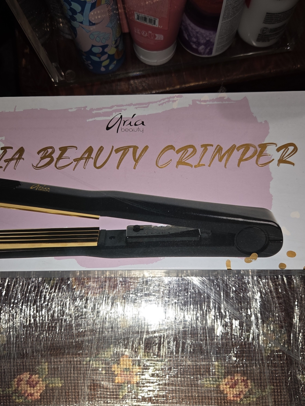 Aria Black and Gold Hair Crimper